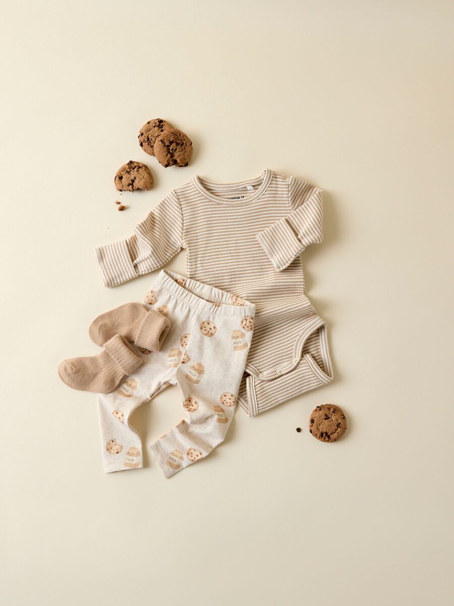 Product carousel image 2 LONG SLEEVED ROMPER, Antique White