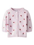 name it BRODERET STRIKKET CARDIGAN, Light Lilac, highres - 13239820_LightLilac_001.jpg