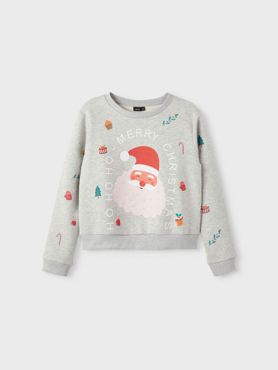 Name it CHRISTMAS SWEATSHIRT, Light Grey Melange, highres - 13198204_LightGreyMelange_003.jpg