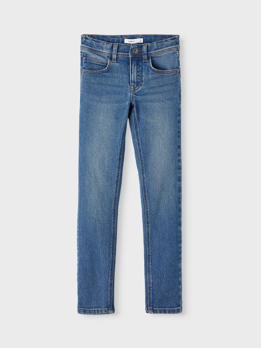 Carousel image - X SLIM FIT JEANS, Medium Blue Denim | 1