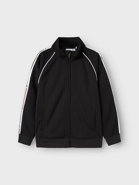 name it LONG SLEEVED SWEAT CARDIGAN, Black, highres - 13242669_Black_003.jpg