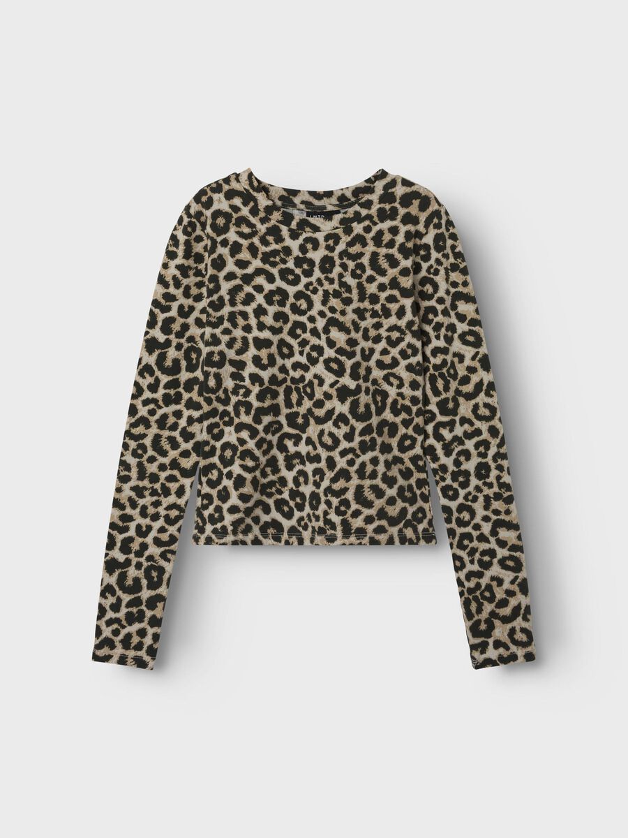 Name it LEOPARD LONG SLEEVED TOP, Raven, highres - 13249521_Raven_1227452_003.jpg