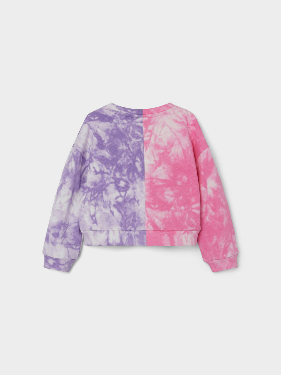 Carousel image - GECROPT TIE-DYE SWEATSHIRT, Cyclamen | 2