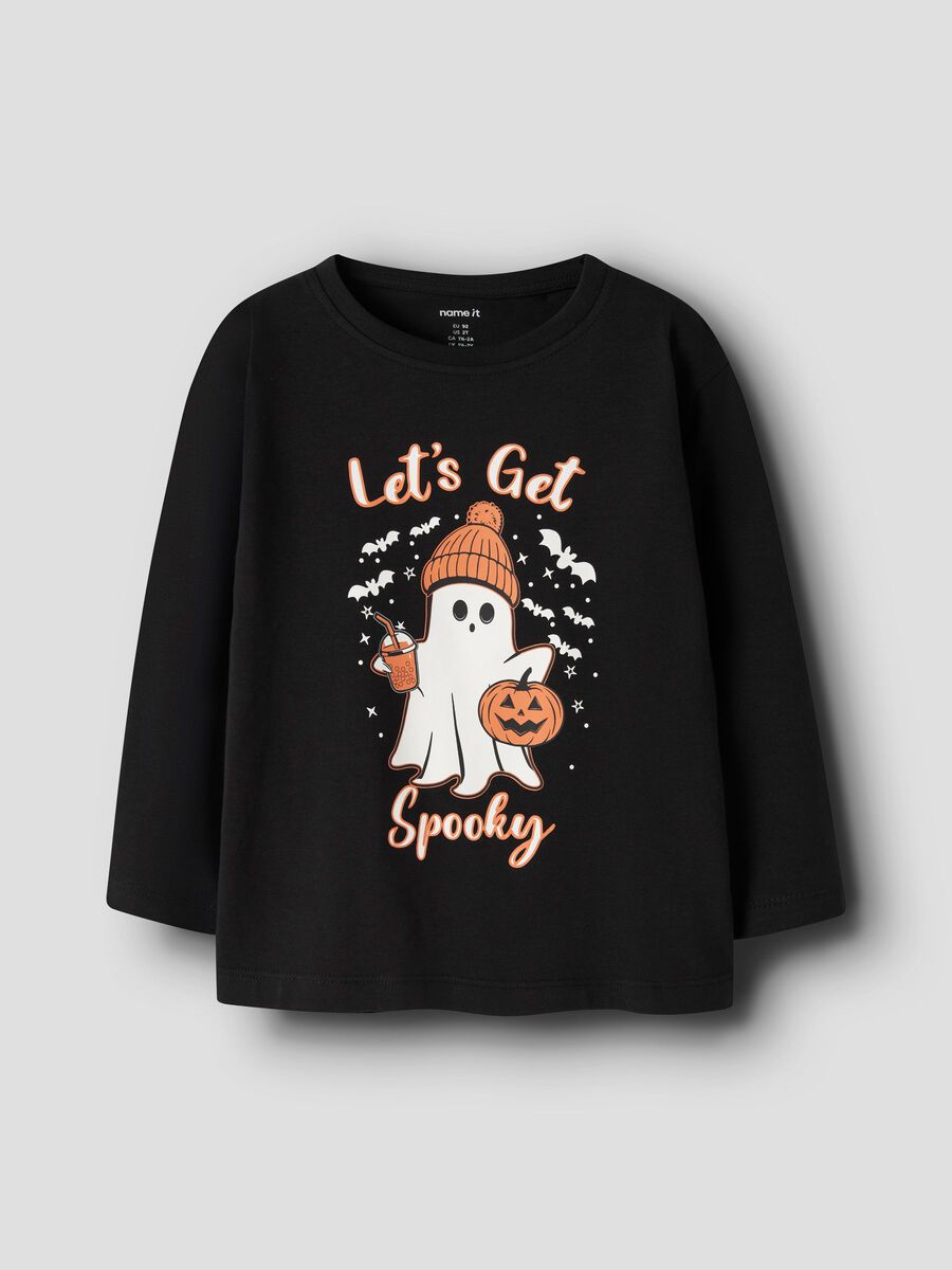 Product carousel image 1 ORGANIC COTTON LONG SLEEVED TOP, Black