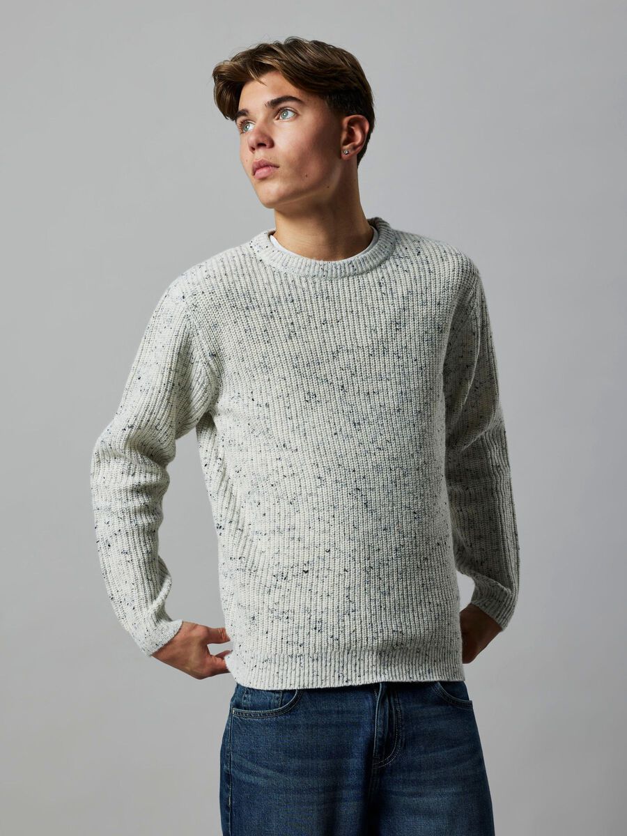 Carousel image - FLAT KNITTED PULLOVER, Oatmeal | 2