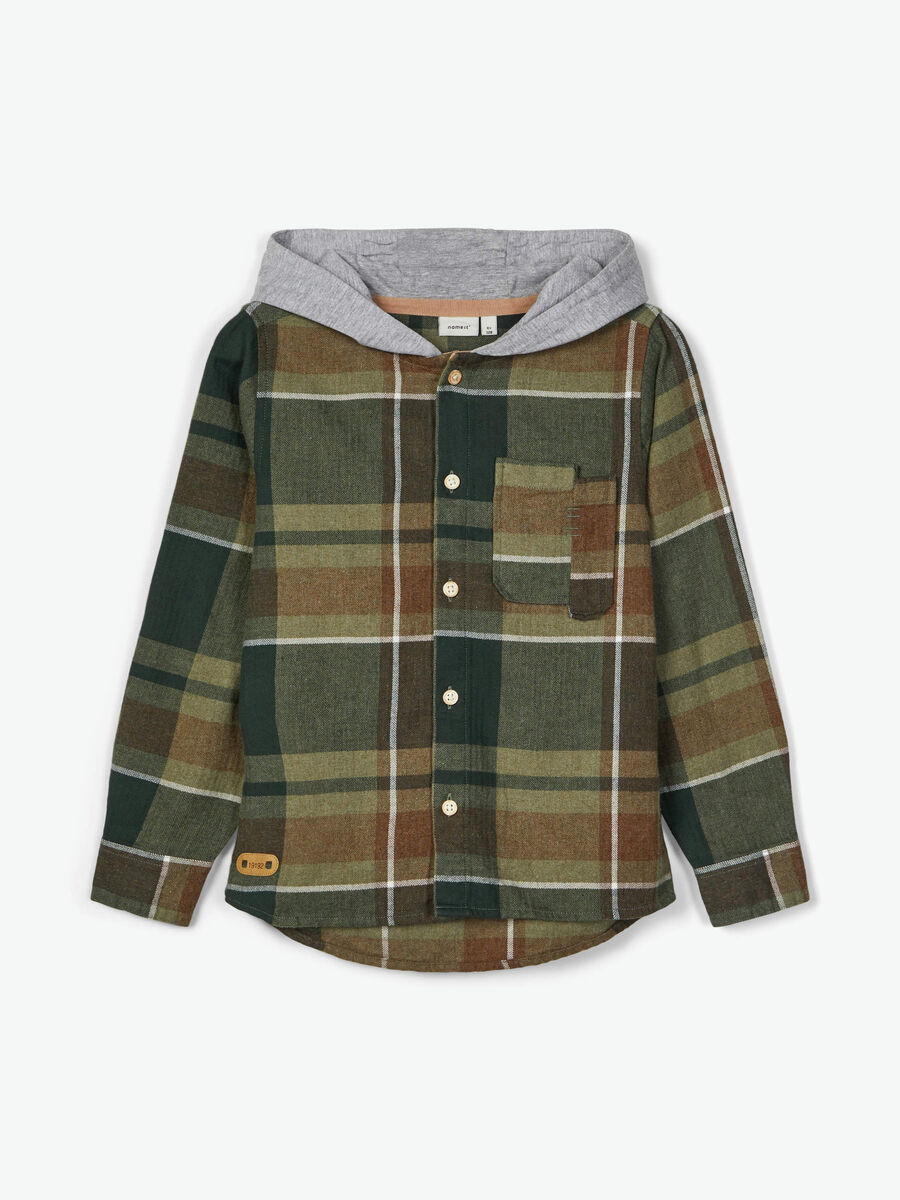 Name it CHECKED FLANNEL SHIRT, Thyme, highres - 13179112_Thyme_003.jpg