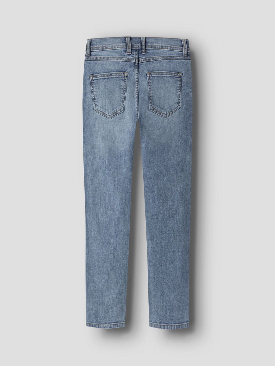 Carousel image 4 SLIM FIT JEANS, Medium Blue Denim