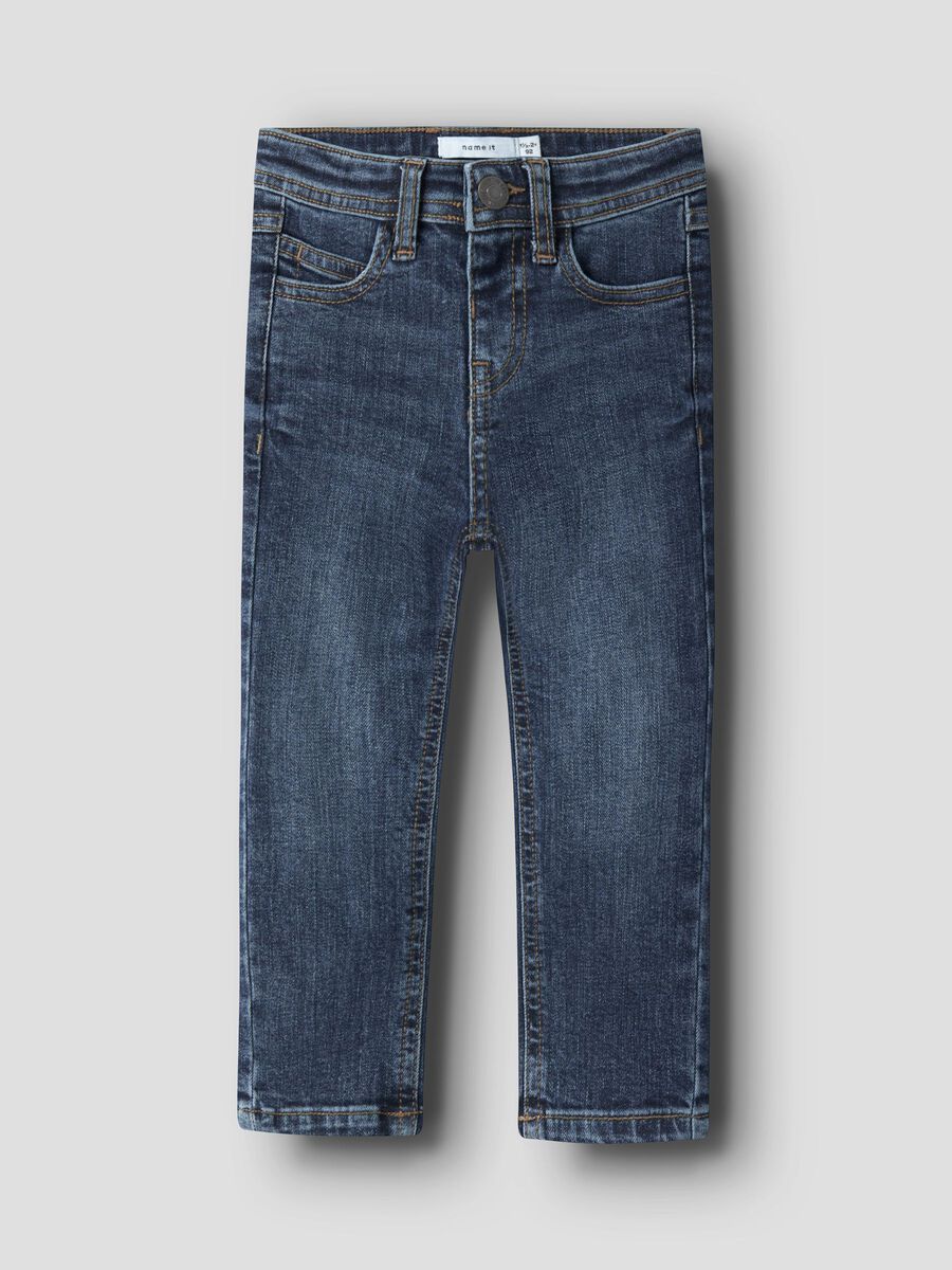 Carousel image 1 SLIM FIT JEANS, Dark Blue Denim