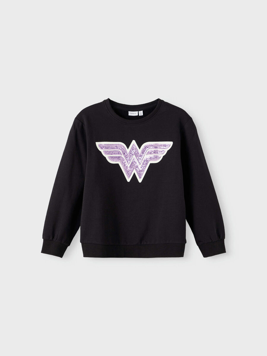 Name it JUSTIVE LEAGUE SWEAT-SHIRT, Black, highres - 13208242_Black_003.jpg