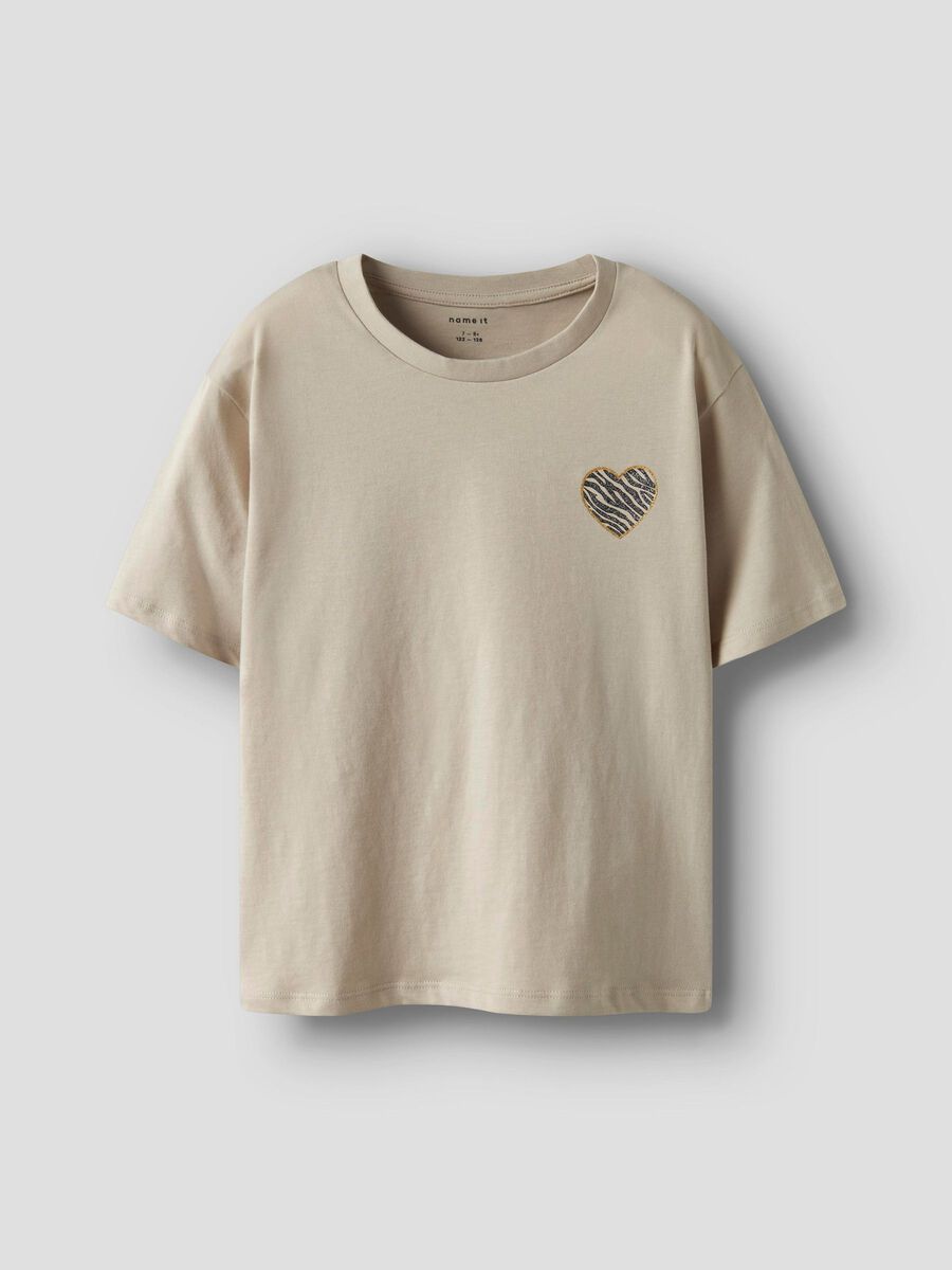 name it REGULAR FIT T-SHIRT, Cement, highres - 13247136_Cement_003.jpg