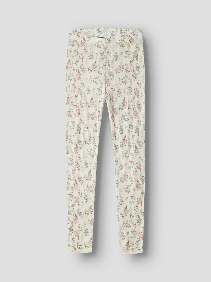 Carousel image 1 MERINOULL LEGGINGS, Snow White