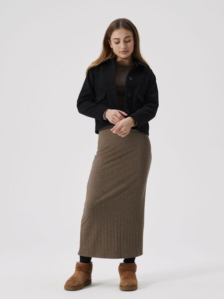 Name it LONG RIB DRESS, Chocolate Chip, highres - 13232953_ChocolateChip_007.jpg