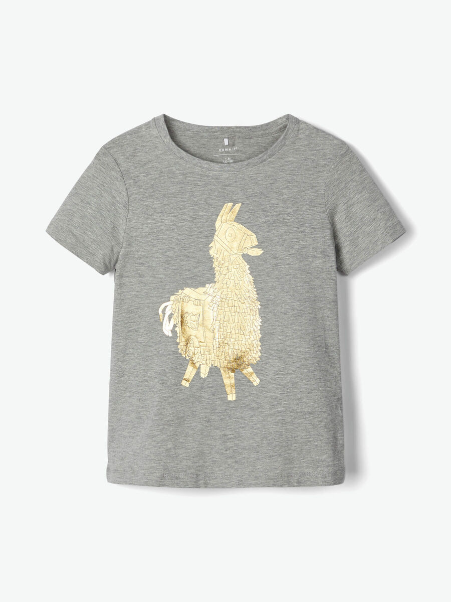 Carousel image - FORTNITE T-SHIRT, Grey Melange | 1