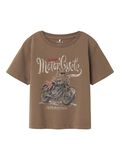 name it ORGANIC COTTON T-SHIRT, Walnut, highres - 13244101_Walnut_001.jpg