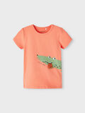 Name it 3D-PRINTET T-SHIRT, Coral, highres - 13215721_Coral_003.jpg