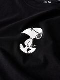 Product image thumbnail - SNOOPY - COUPE AMPLE T-SHIRT, Black | 3