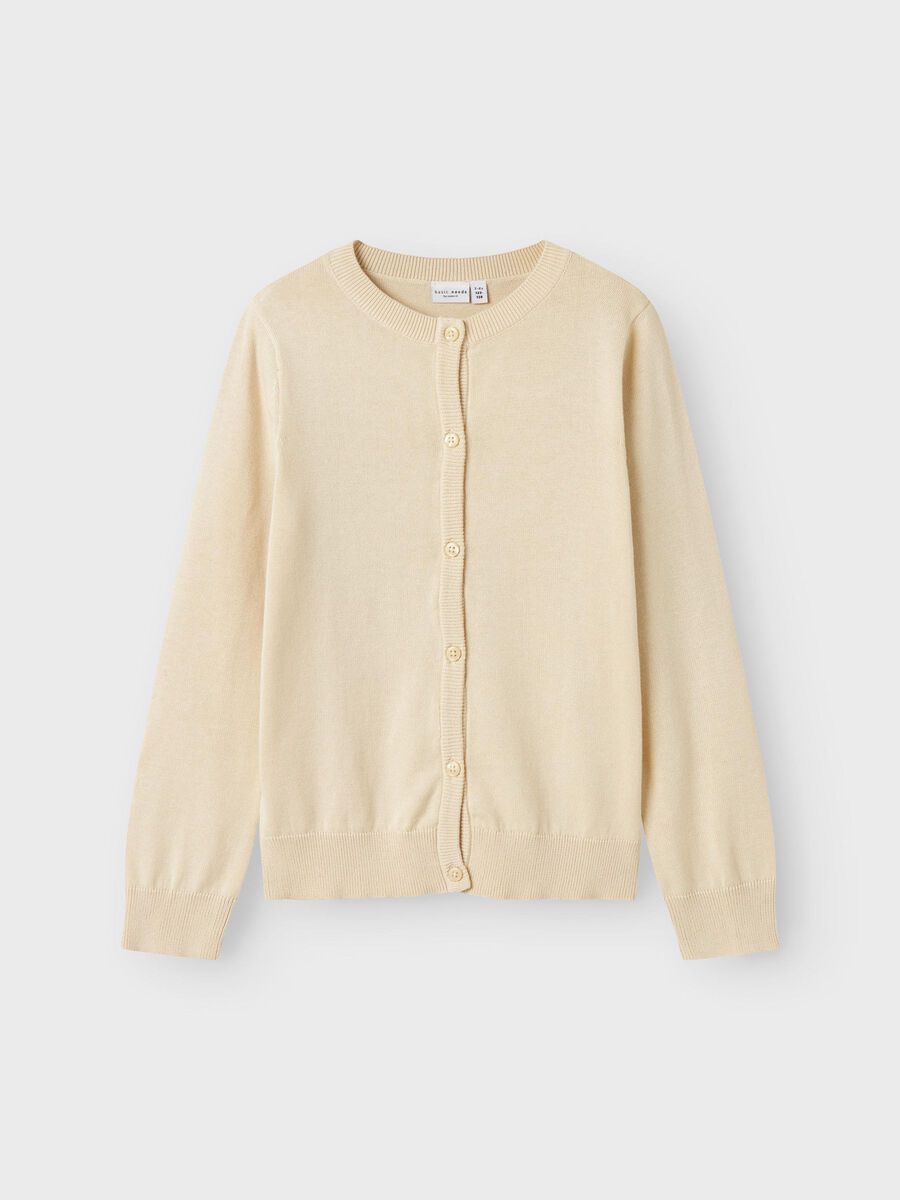 name it REGULAR FIT KNITTED CARDIGAN, Summer Sand, highres - 13238690_SummerSand_003.jpg