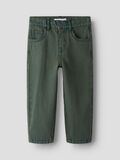 Product image thumbnail - OVERDYED TAPERED FIT JEANS, Deep Forest | 1