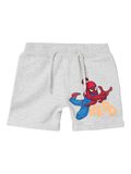 Name it SPIDERMAN SHORTS EN MOLLETON, Light Grey Melange, highres - 13222147_LightGreyMelange_001.jpg