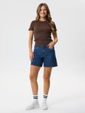 Product image thumbnail 2 BAGGY MEDIUM WAIST SHORT DENIM SHORTS, Dark Blue Denim