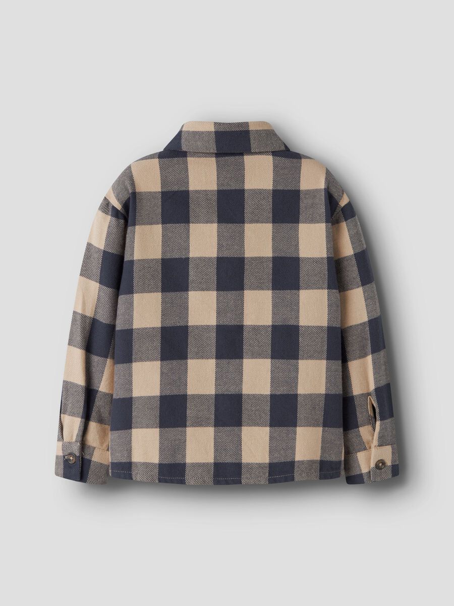 Carousel image 4 ORGANIC COTTON CHECKED SHIRT, Ombre Blue