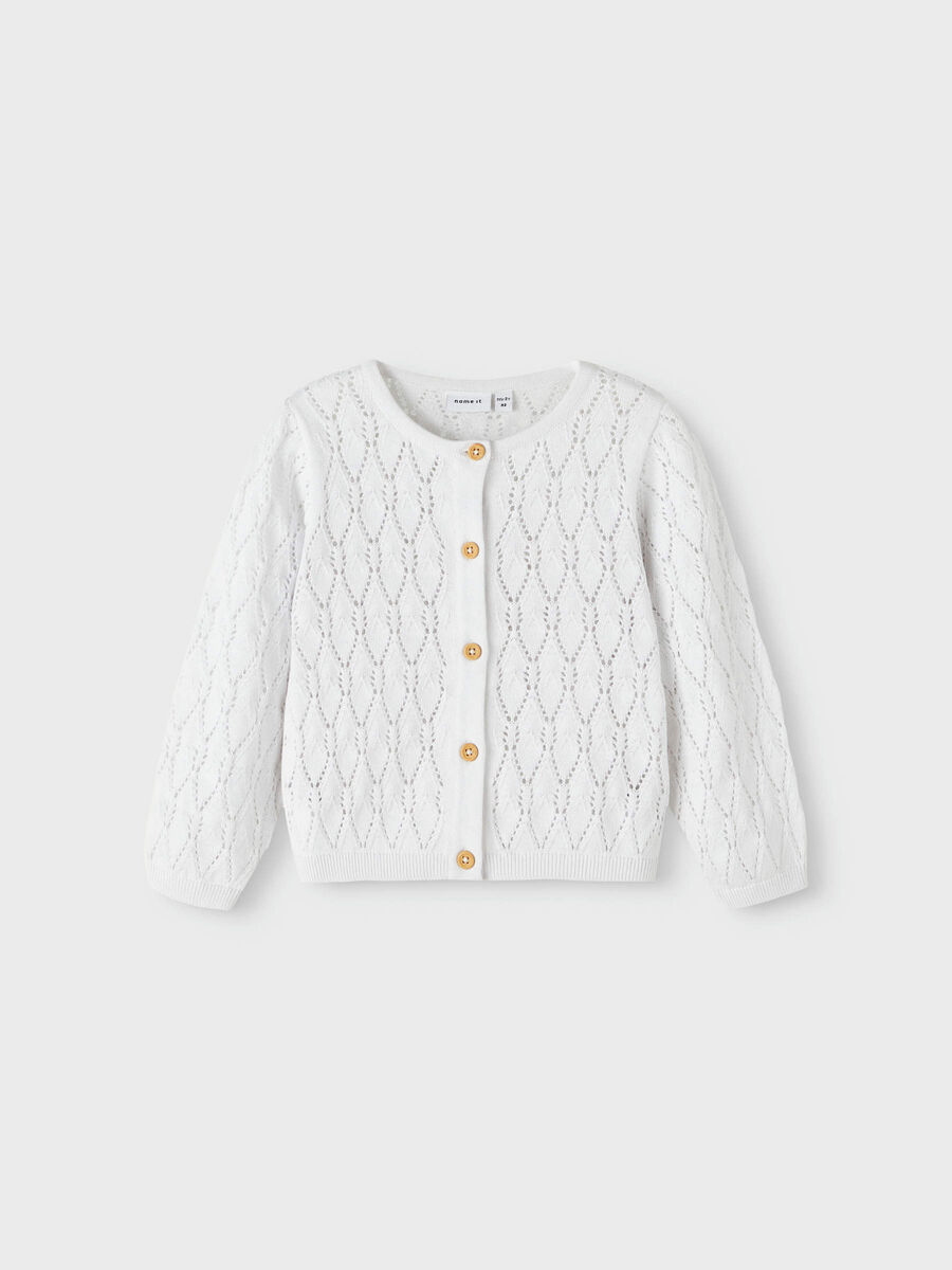 Name it LANGERMET STRIKKET CARDIGAN, Bright White, highres - 13214301_BrightWhite_003.jpg