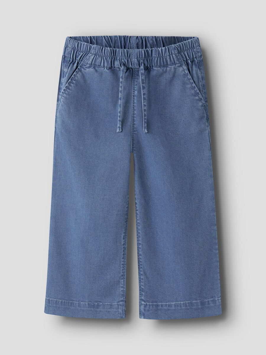 Carousel image 1 JAMBE LARGE JEAN, Medium Blue Denim