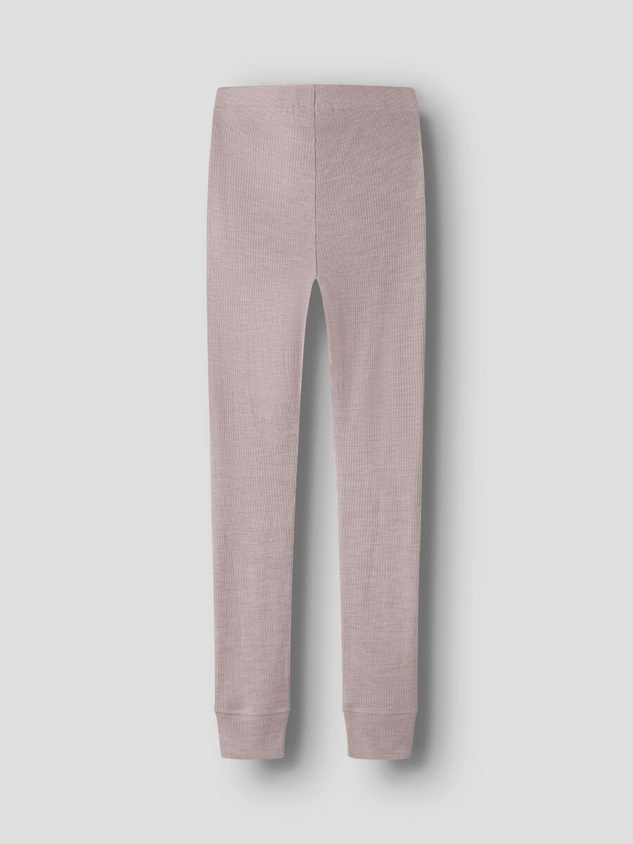 Carousel image 3 MERINO WOOL LEGGINGS, Violet Ice