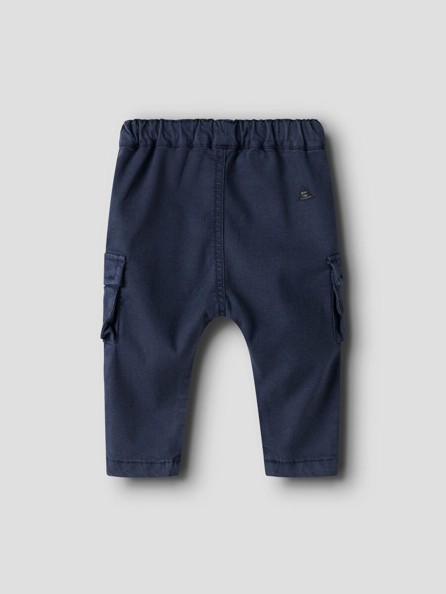 Product carousel image - BAGGY FIT CARGO PANTS, Navy Blazer | 2