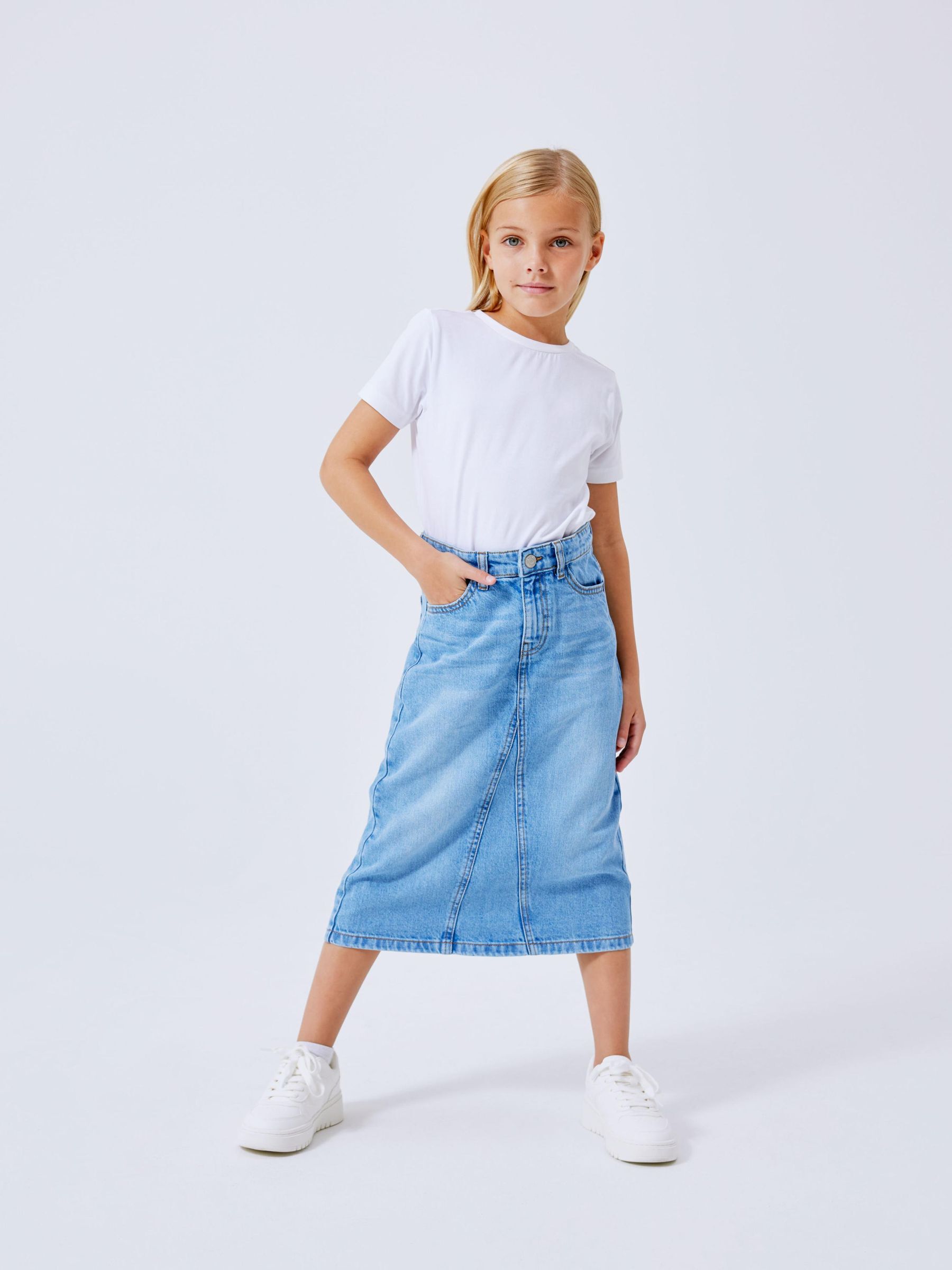LONG DENIM SKIRT Girls Blue NAME IT Netherlands
