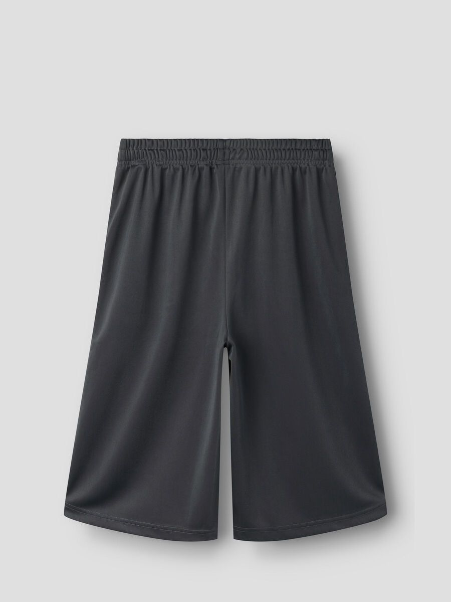 Product carousel image - WIDE LEG SPORTS SHORTS, Black Oyster | 2