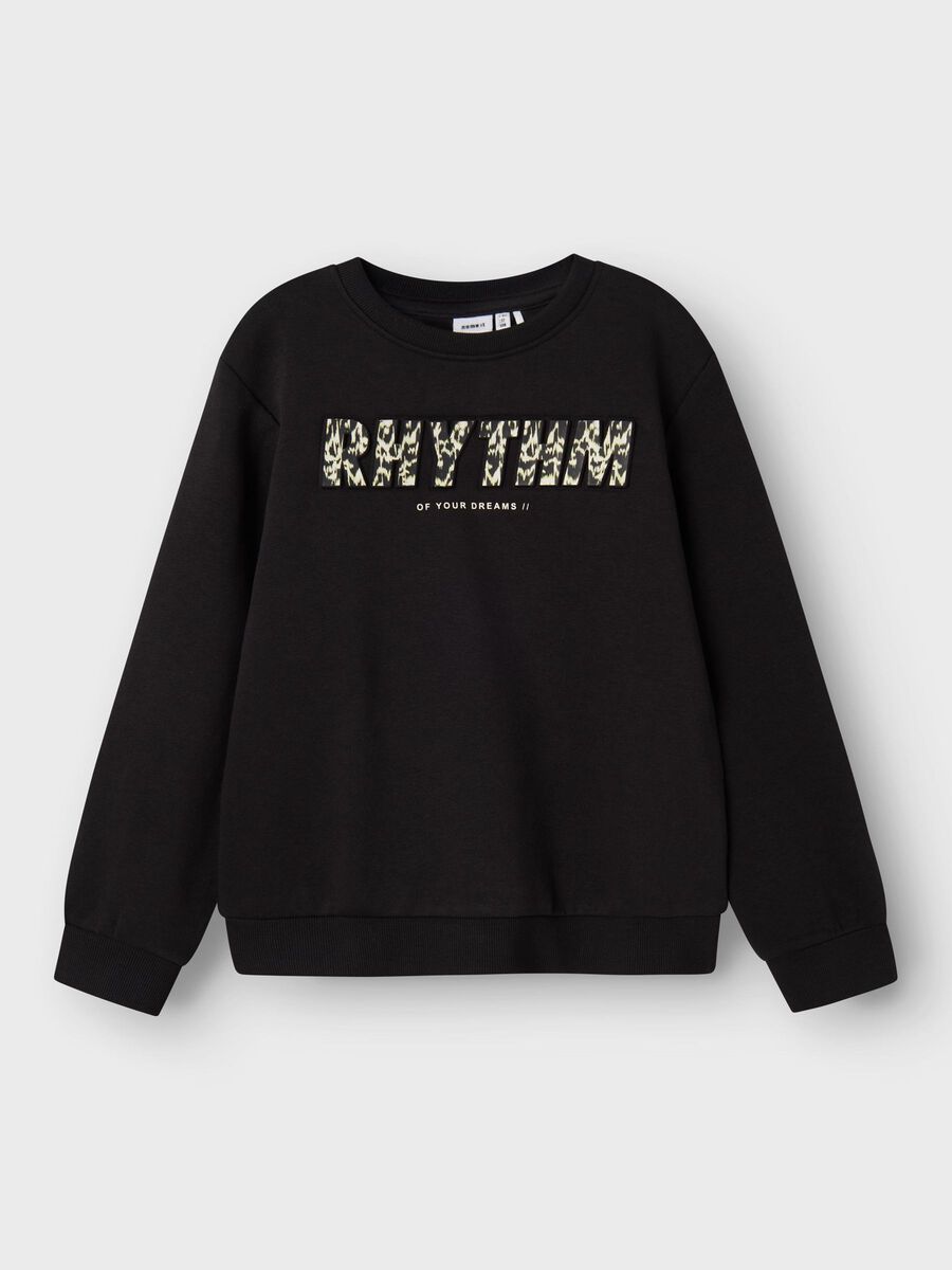 Name it LOOSE FIT SWEATSHIRT, Black, highres - 13233350_Black_003.jpg