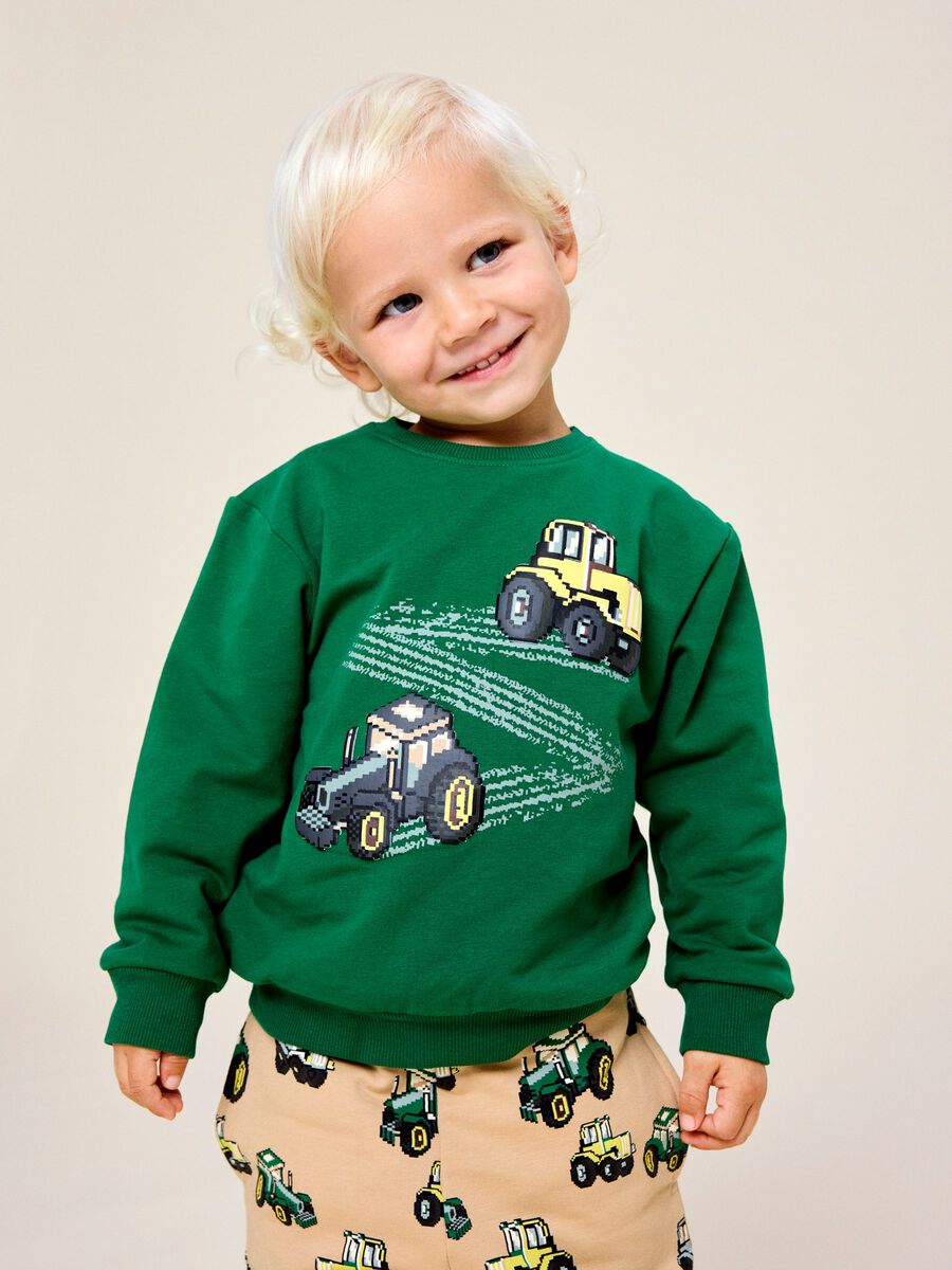 Product carousel image 1 REGULAR FIT SWEATSHIRT, Verdant Green