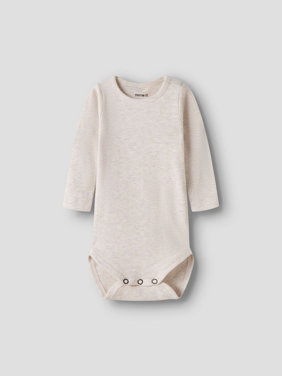 Product carousel image - RIB ROMPER, Peyote Melange | 2