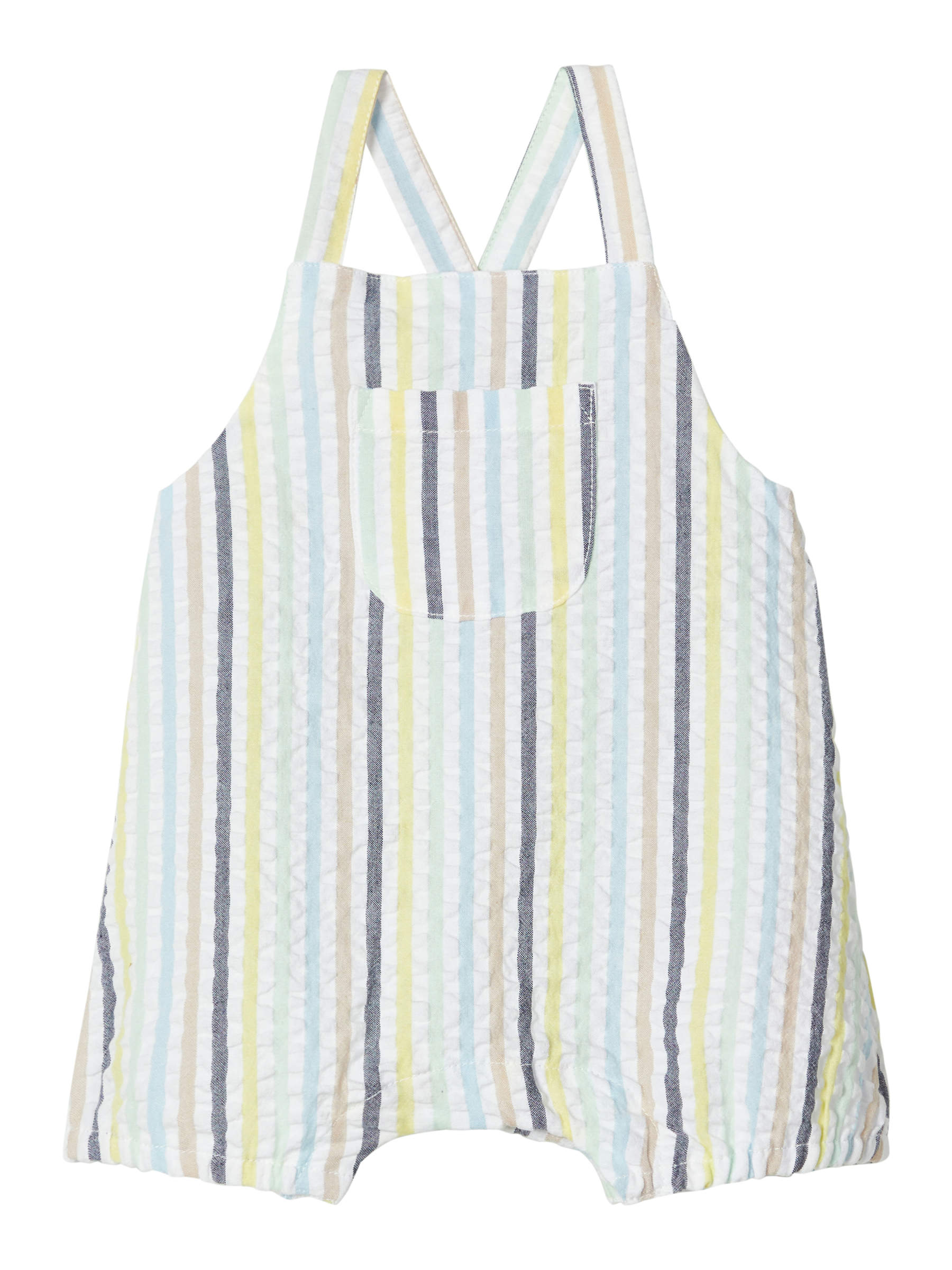 Set 2 Pezzi Estate Neonato Bambino – Pagliaccetto A Righe Mezzo Bottone E Pantaloncini Corti, Cotone Ed Elastan, Taglie 0-18 Mesi - 3