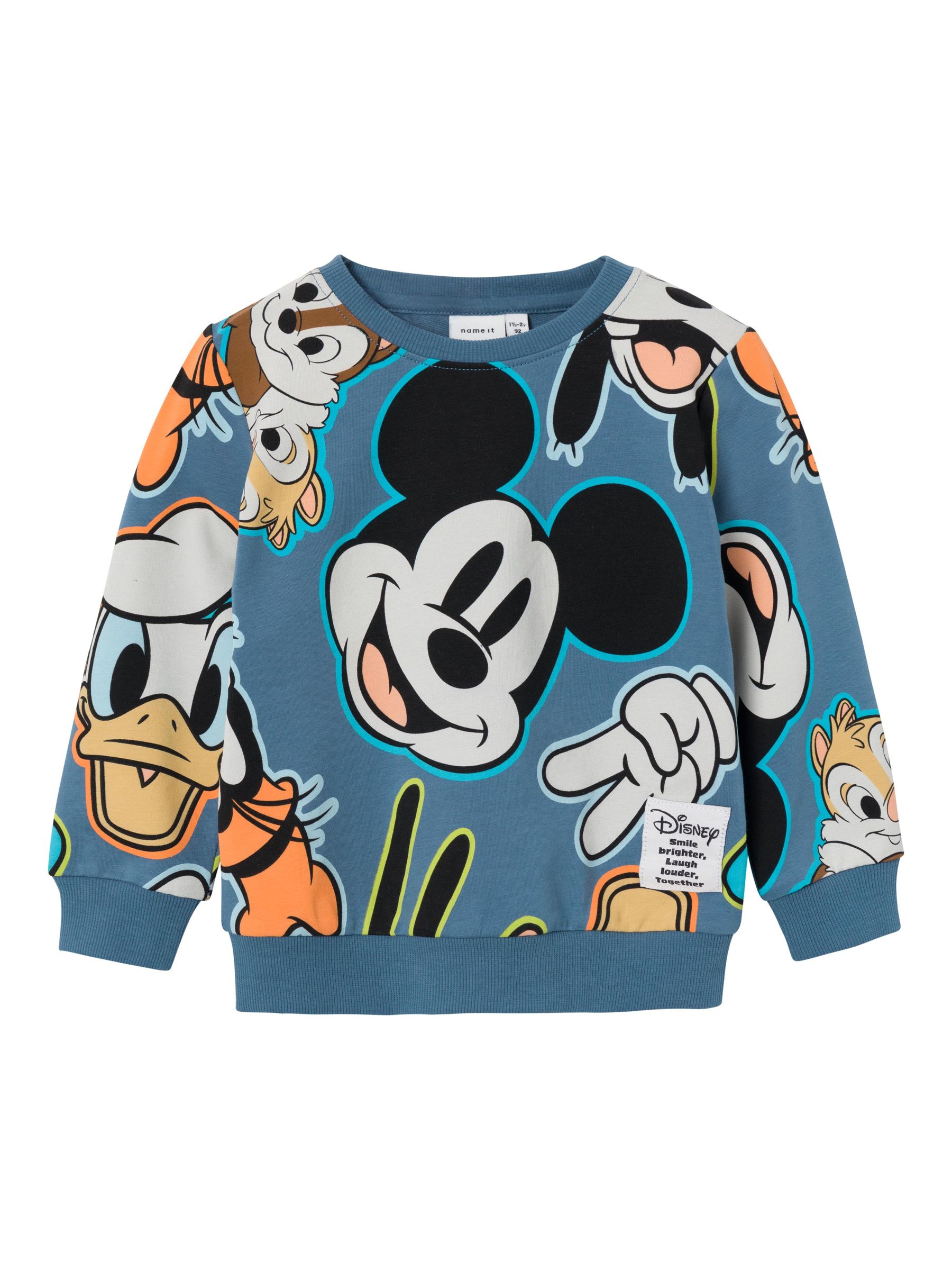 DISNEY MICKEY MOUSE SWEATSHIRT Toddler Boys Blue NAME IT Norway